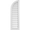 Ekena Millwork Quarter Round Top Left Surface Mount PVC Gable Vent w/ 2"W x 2"P Brickmould Sill Frame, 12"W x 40"H GVPQL12X4003SN - alternate 1